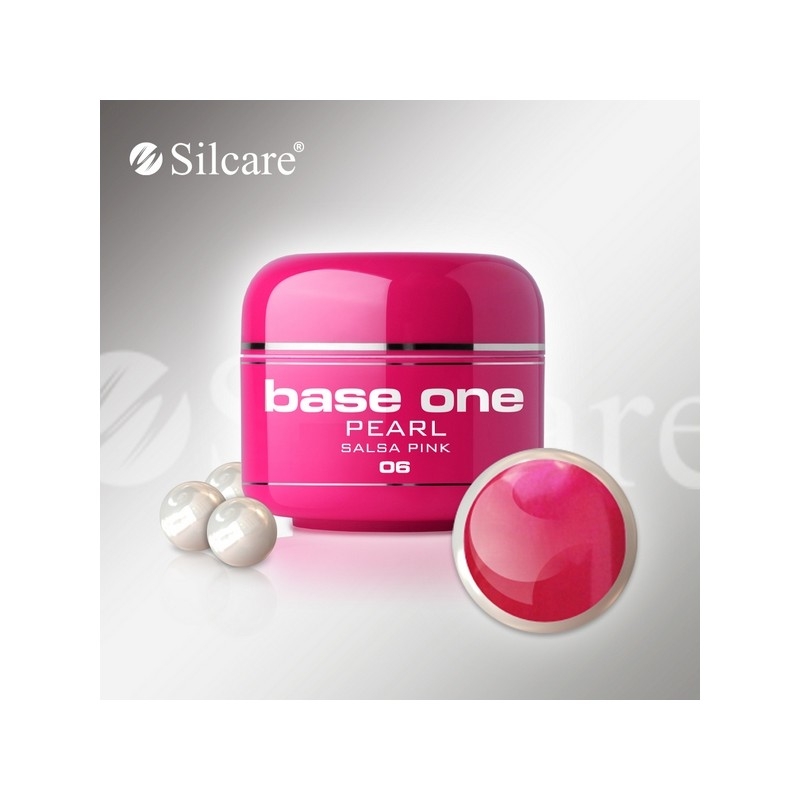 Gel uv color base one 5 g pearl salsa-pink-06