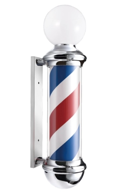 Reclama luminoasa frizerie/barber american pole 73cm