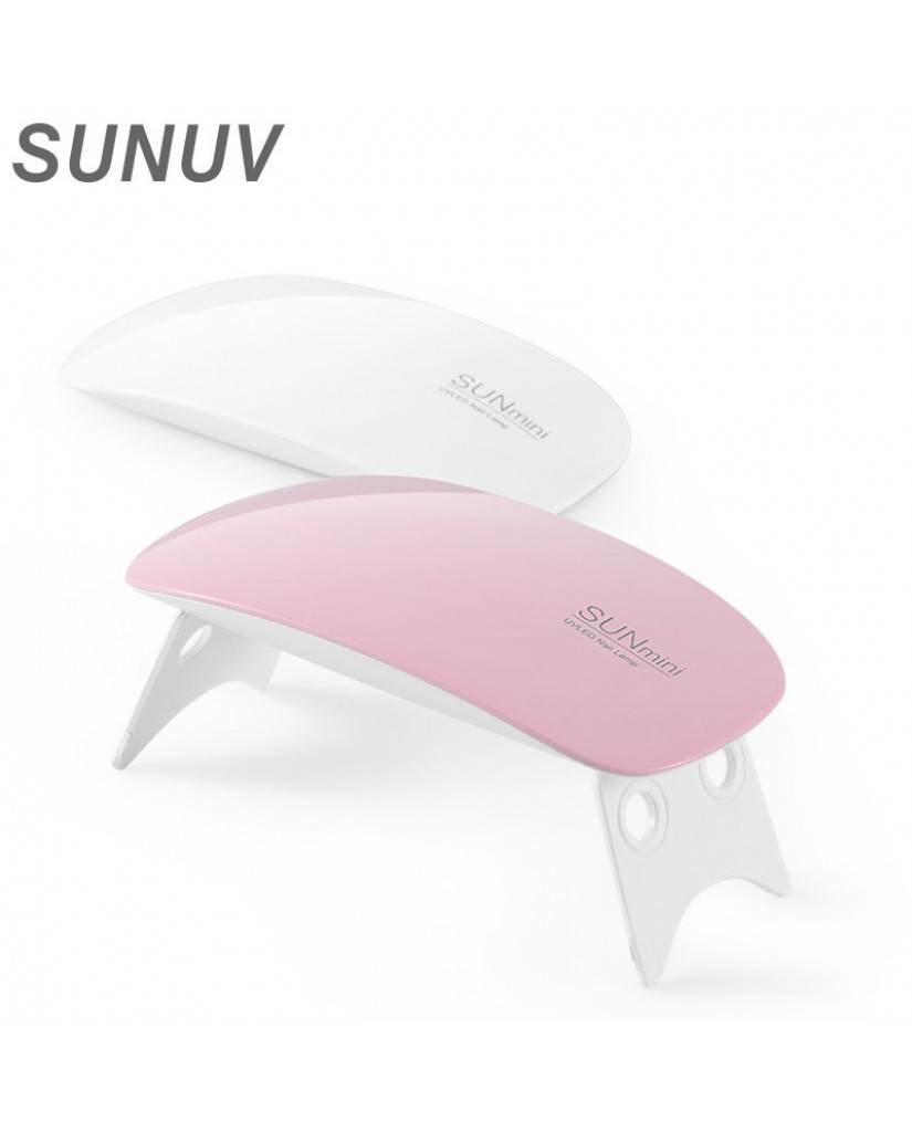 Lampa Unghii UV – LED 6W Sun Mini – Alb / Roz Alb trendis.ro imagine noua