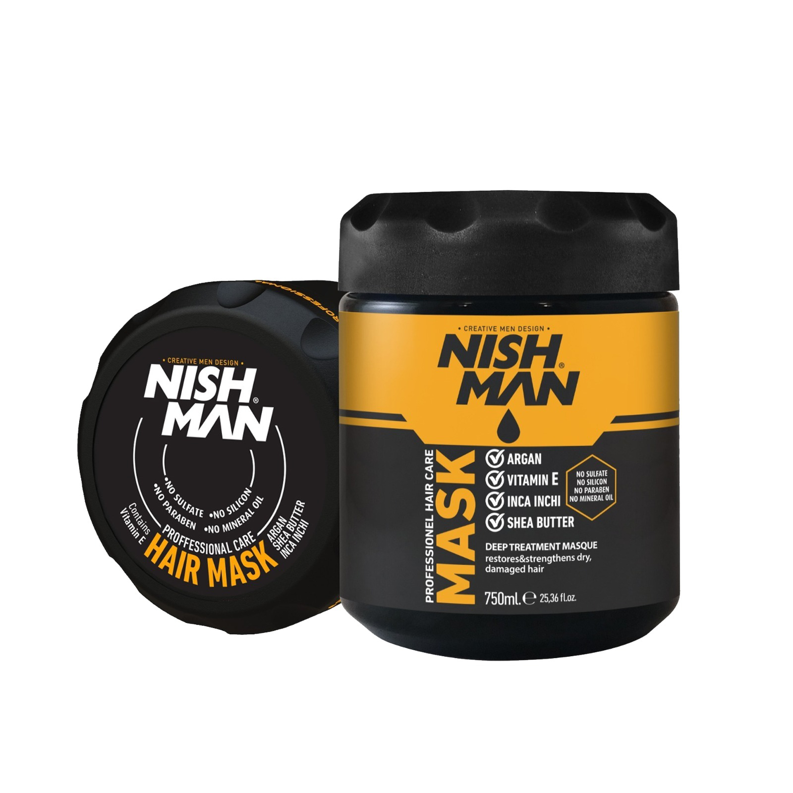 NISH MAN – Masca pentru par – 750 ml trendis.ro Ingrijire Par