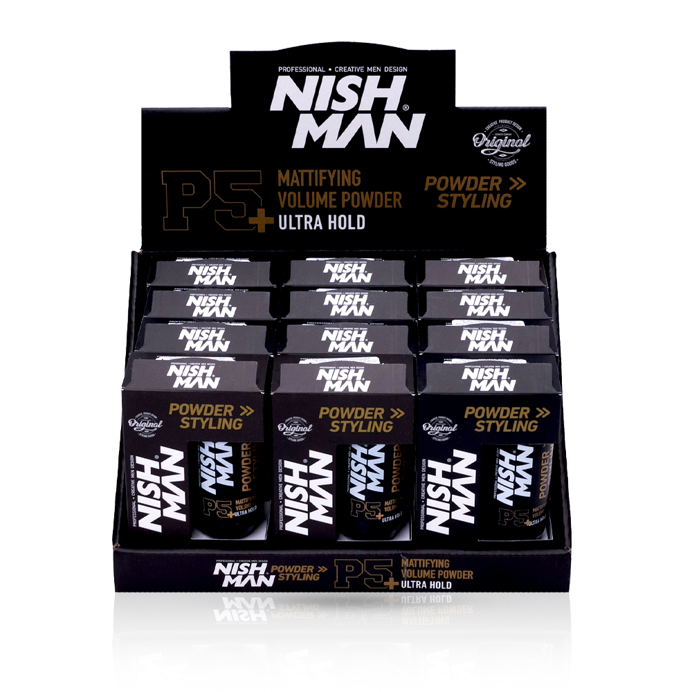 Pachet NISH MAN – Pudra de Volum – Ultra Hold P5 – 12 buc Nish Man Hair styling