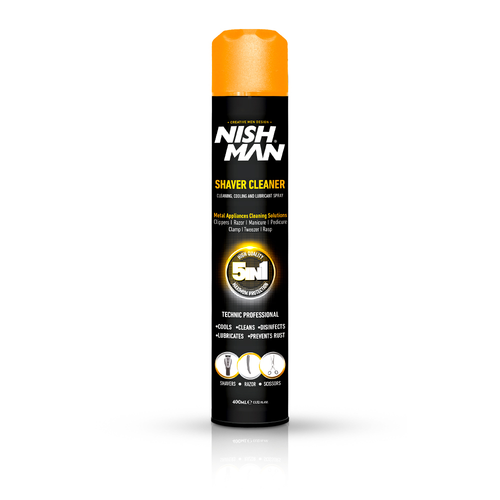 Spray 5 in 1 NISH MAN pentru Masinile de Tuns – 400 ml Nish Man Piese Masini De Tuns