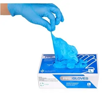 Manusi Chirurgicale Unica Folosinta Nitril Nepudrate Blue, Marime S, M, L, XL S