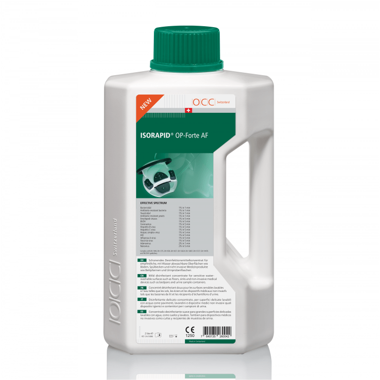 Dezinfectant ISORAPID OP Forte AF Concentrat-2L pentru Suprafete Mari OCC Elvetia Consumabile