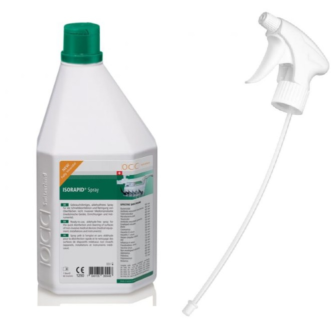 Dezinfectant Isorapid Spray 1L Dezinfectant pentru Suprafete + Cap Pulverizator OCC Elvetia imagine noua