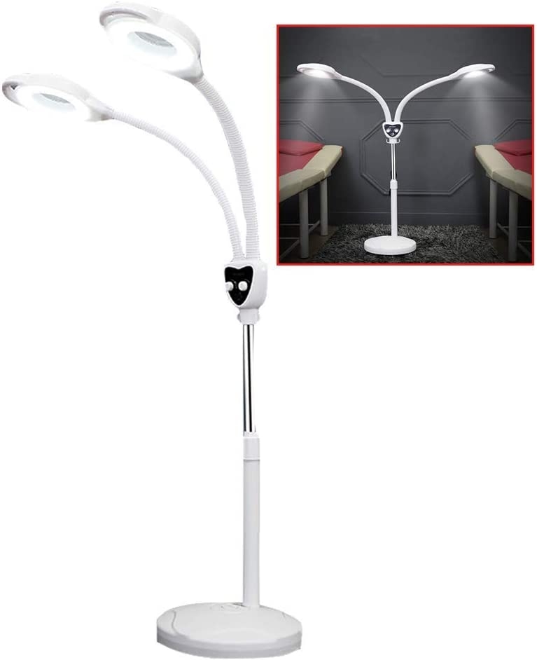 Lampa LED Salon – Dubla, 2 Dioptrii de Marire x8, Reglaje individuale pe Intensitate Pauco Professional imagine noua