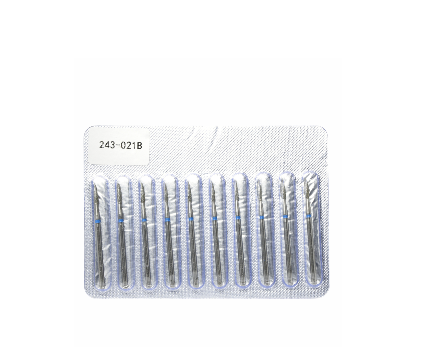 Bit (cap) freza unghii pentru cuticule - flacara - briu albastru 243-021b