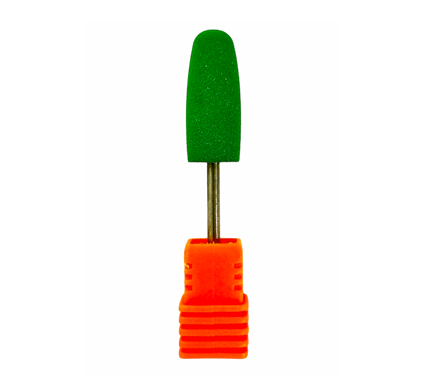 Bit (cap) freza unghii din silicon pentru lustruire - medie green 1 buc, 171