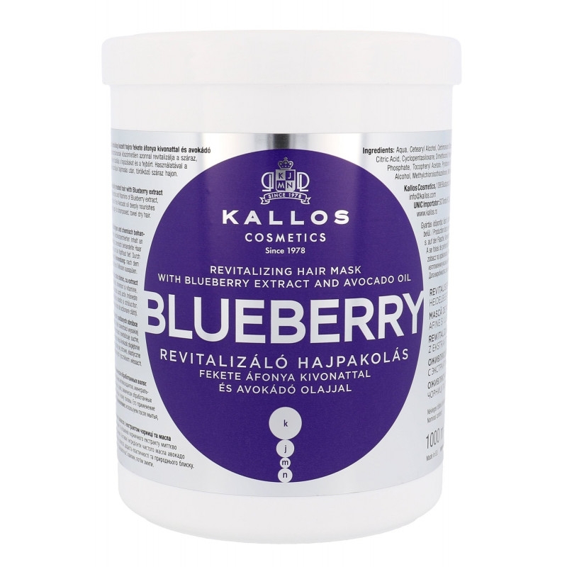 Masca de par kallos blueberry revitalizing 1000 ml