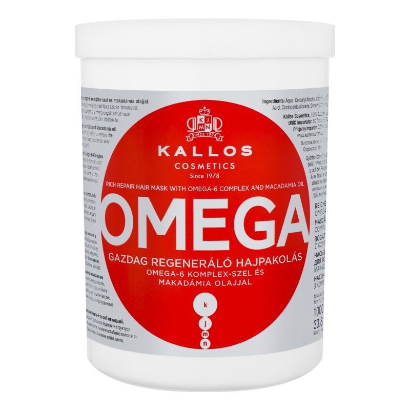 Masca de par kallos omega 6 - 1000 ml