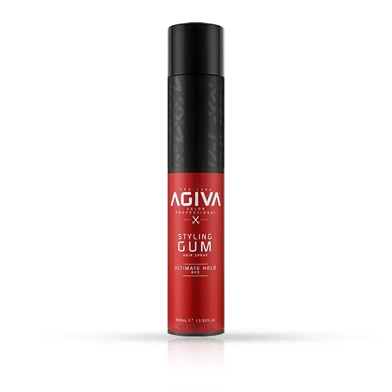 Fixativ pentru par - AGIVA - Gum - Red - 400 ml image2