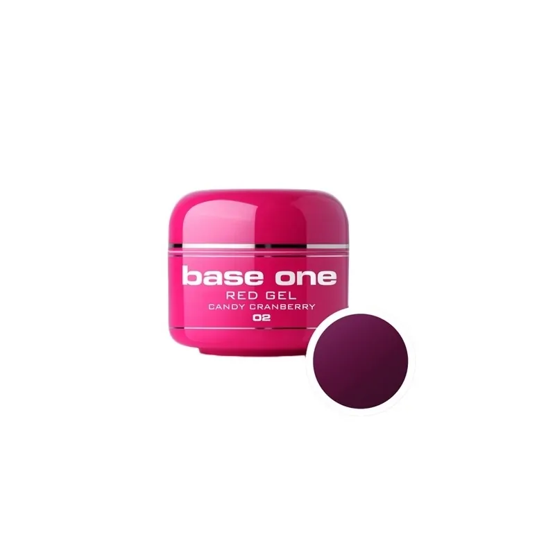 Gel UV Color Base One 5 g Red candy-cranberry-02 - 1