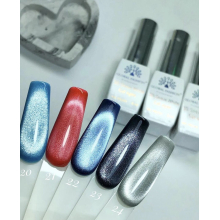 Gel Polish Cat's Eye 3D Snow White 23