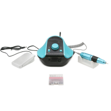Masina de manichiura si pedichiura 45000 rpm, 65W Global Fashion, turcoaz