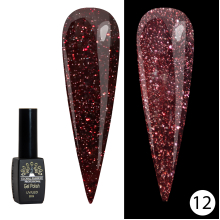 Disco Gel Shine Spectrum Gel Lacquer, Global Fashion, Reflective, 8 ml 12