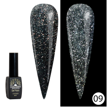 Disco Gel Shine Spectrum Gel Lacquer, Global Fashion, Reflective, 8 ml 09