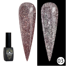 Disco Gel Shine Spectrum Gel Lacquer, Global Fashion, Reflective, 8 ml 03