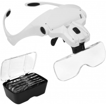 Ochelari de Marire cu 5 Tipuri de Lupe cu Led Model 9892B2