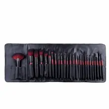 Set Pensule Make-Up Megaga cu Husa Neagra, 26 de pensule