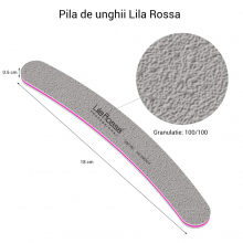 Pila Unghii 100/100 Lila Rossa, Banana, Gri - 1
