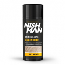 NISH MAN - Pudra fiber pentru parul rar - Saten deschis - 1