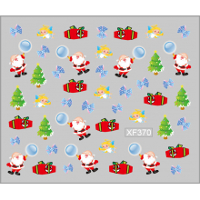 Sticker Nail Art Lila Rossa pentru Craciun, Revelion si Iarna XF370 - 1