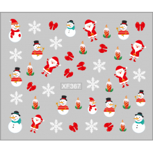Sticker Nail Art Lila Rossa pentru Craciun, Revelion si Iarna XF367 - 1