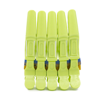 Cleme pentru par, 5 buc, verde