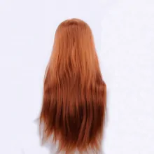 Cap Practica Coafor cu Par Roscat Ginger- 50% Par Natural, 55 - 60 cm, CPRO50ORJ + Suport Prindere - 3