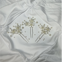 Ace Coc Argintii Model Floral Bride-Set 3 - 1