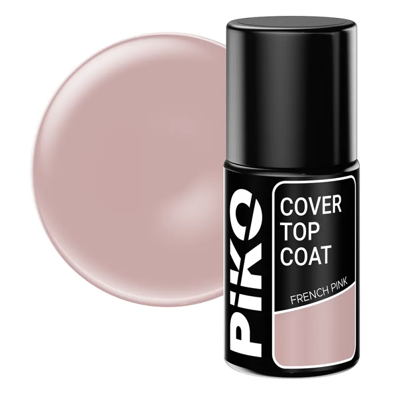 Top coat Piko, Cover Top, 7 ml, French Pink - 1