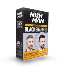 Sampon Pentru Barba si Par Colorat - Negru NISH MAN - 1