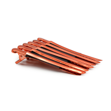 Set 12 buc. cleme pentru par, Metal, Rosii