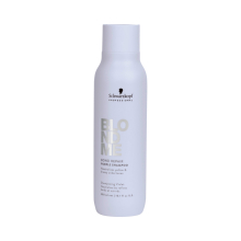 Șampon Mov Neutralizant Schwarzkopf BLONDME Bond Repair – Anti-Galben, Reparare și Claritate pentru Părul Blond, 300ml