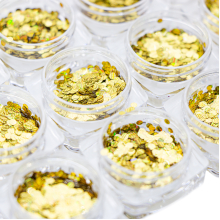 Paiete Unghii Rotunde set 12 buc - Auriu