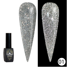 Oja Semipermanenta Disco Shine Spectrum Global Fashion Reflectorizanta 8ml, 01