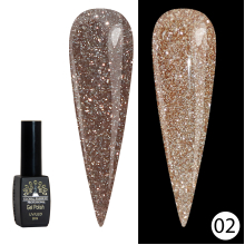 Oja Semipermanenta Disco Shine Spectrum Global Fashion Reflectorizanta 8ml, 02