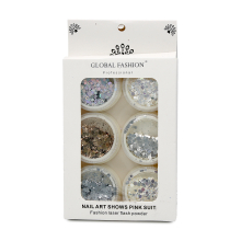 Decor pentru Unghii Gold Silver, 6 Buc