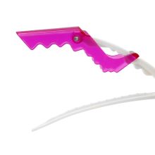 Cleme pentru par, 6 bucati, Alb + Roz