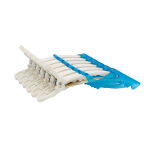Cleme pentru par, 6 bucati, alb + albastru