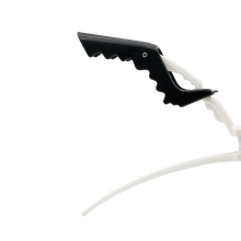 Cleme pentru par, 5 buc, alb + negru