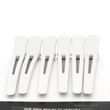 Cleme pentru par Pro master, 6 buc, alb