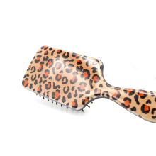 Perie pentru par, dreptunghiulara, Leopard, Maro