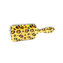 Perie pentru par, dreptunghiulara, Leopard,  Maro deschis