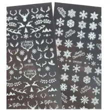 Stickere pentru Unghii Fosforescent Christmas Snowflake
