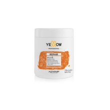 Yellow Repair Mask 1000ml – Mască Profesională de Reconstrucție pentru Păr Deteriorat, cu Hidratare Profundă și Stră