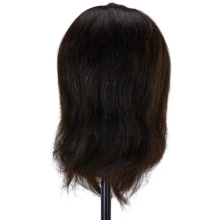 Cap Manechin Barbat cu Par Natural si Barba - 80% Par Natural + Suport de Prindere