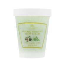 Scrub pentru Corp, Global Fashion, Body Scrub, Avocado si Ceai Verde, 300 g