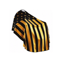 Pelerina Tuns, Manta Frizerie, Design Negru-Auriu - 174977366