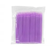 Aplicatoare pentru Extensii Gene Microbrush Purple 100 buc